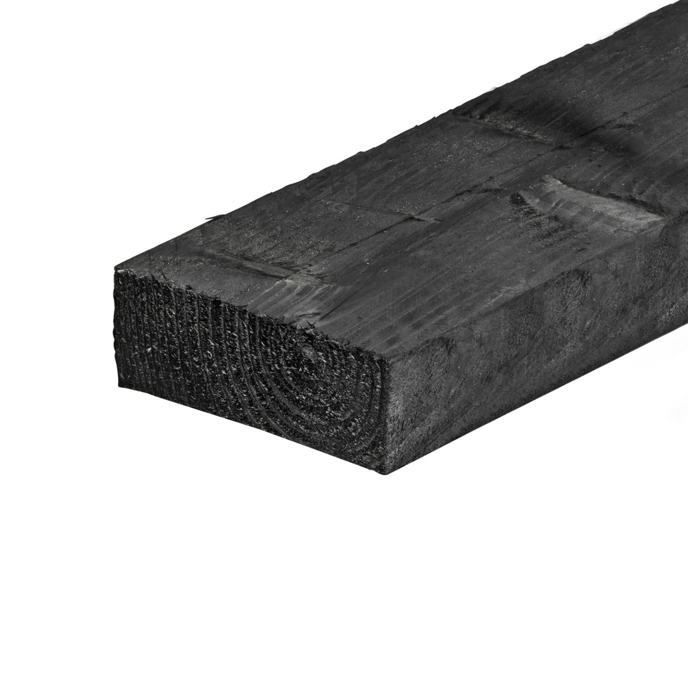 Douglas balk fijnbezaagd Zwart 50x100 mm 400 cm