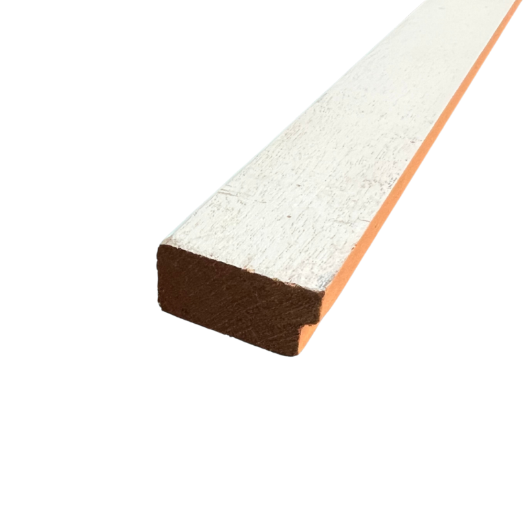 Glaslat Meranti gegrond met sponning 17x32 mm 275 cm