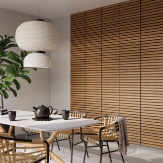 Decowall Akoestisch Wandpaneel Brons Eiken Horizontaal