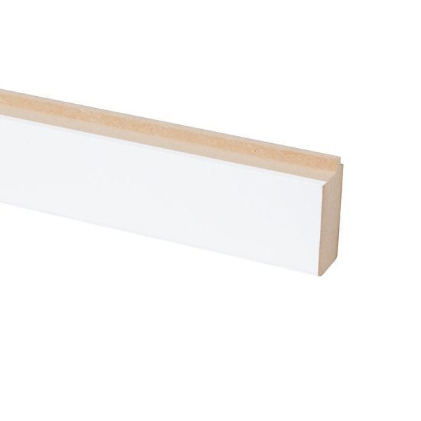 Vensterbanklijst MDF wit recht 28x56 mm 260 cm