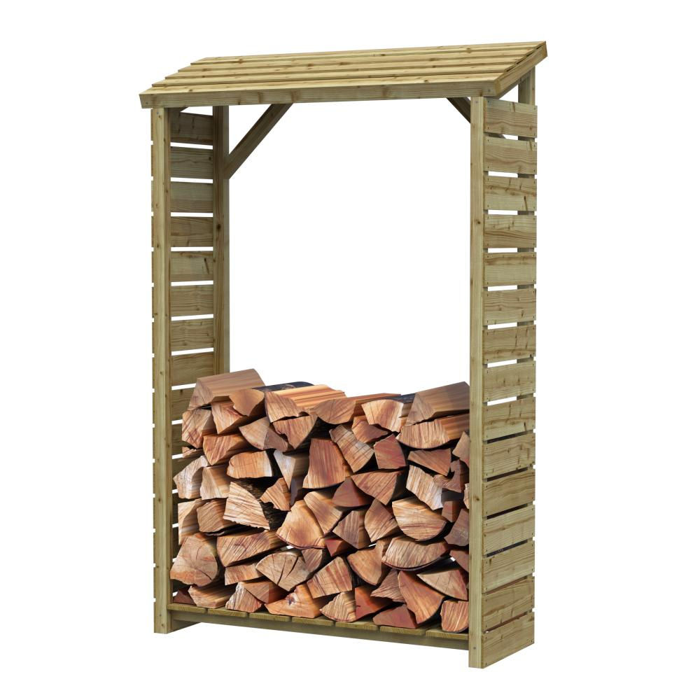 Haardhoutberging geïmpregneerd grenen 181x120x42,5 cm