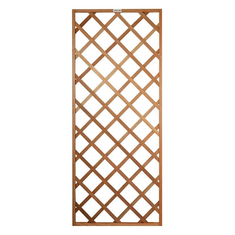 Tuinscherm Trellis recht hardhout 75x180 cm