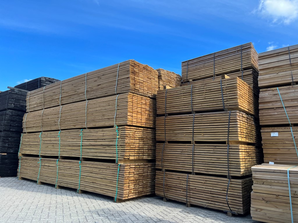 PARTIJEN Planken geïmpregneerd grenen 16x140 mm 225 cm