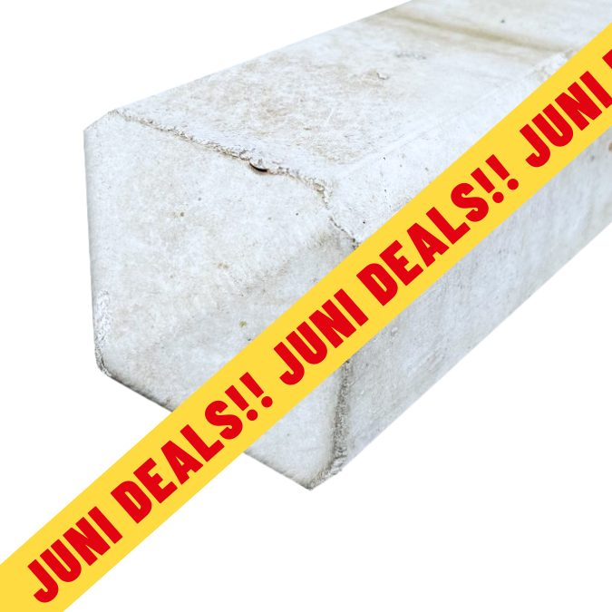 Betonpaal wit diamantkop 100x100 mm 97 cm