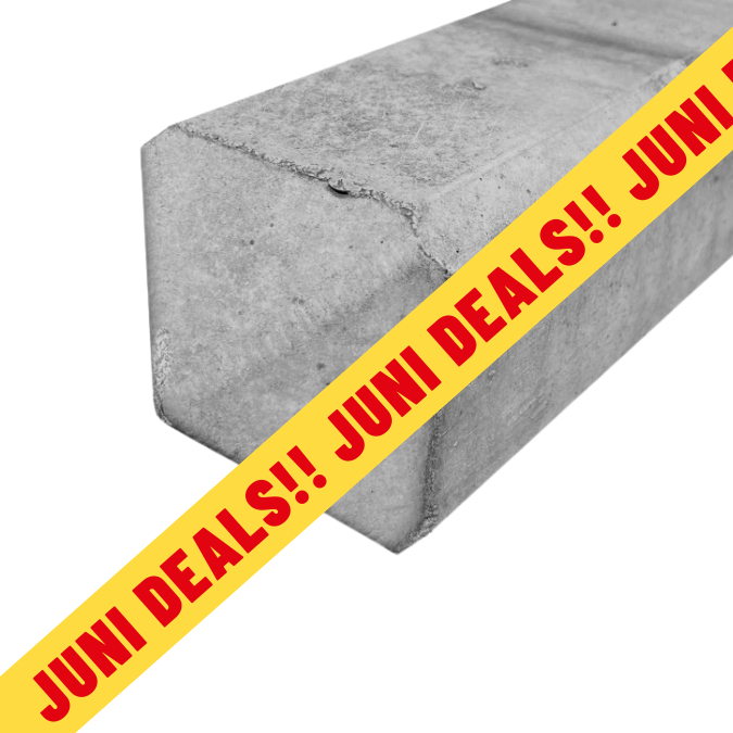 Betonpaal grijs diamantkop 100x100 mm 104 cm