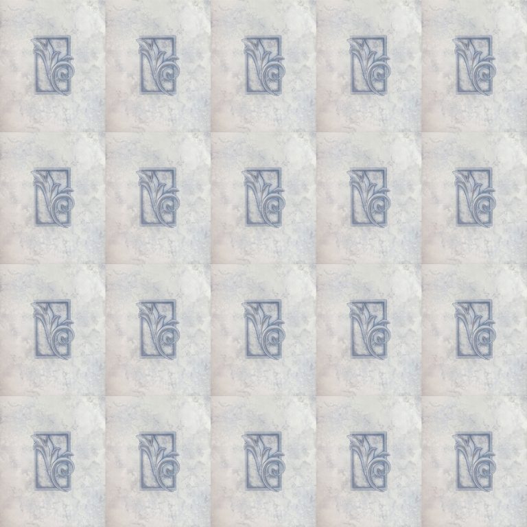 Wandtegel Wit / Blauw 20x25 cm
