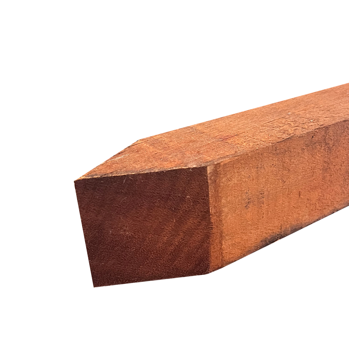 Hardhout paal geschaafd 80x80 mm 250 cm