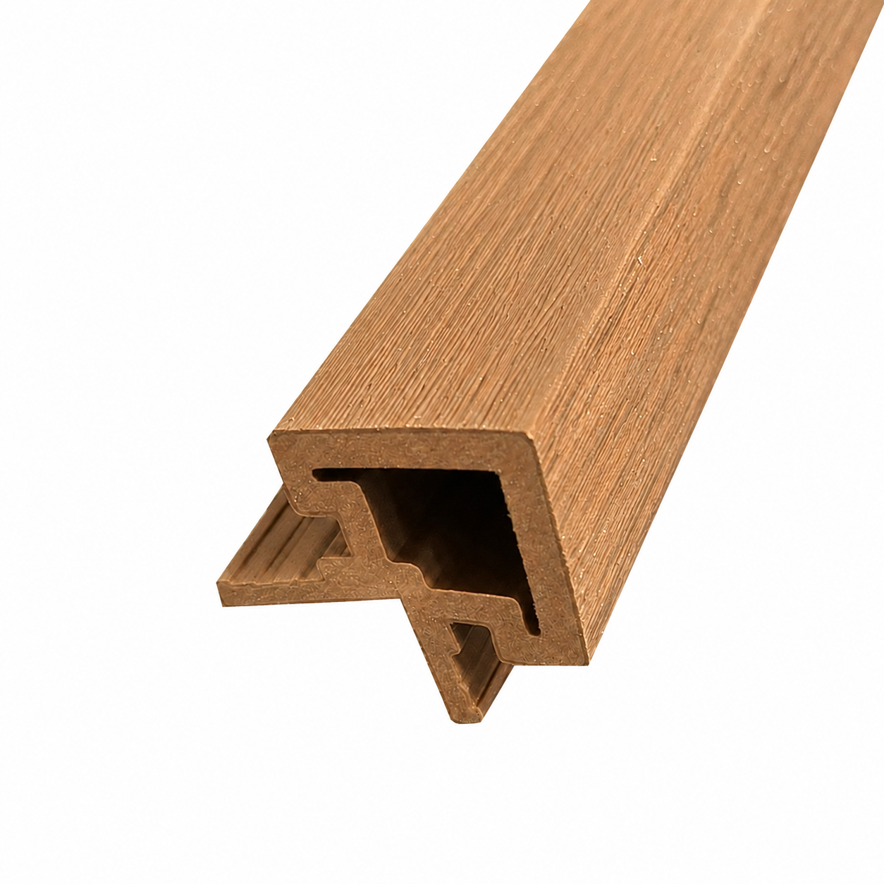 Hoekprofiel composiet Teak 50x50 mm 290 cm